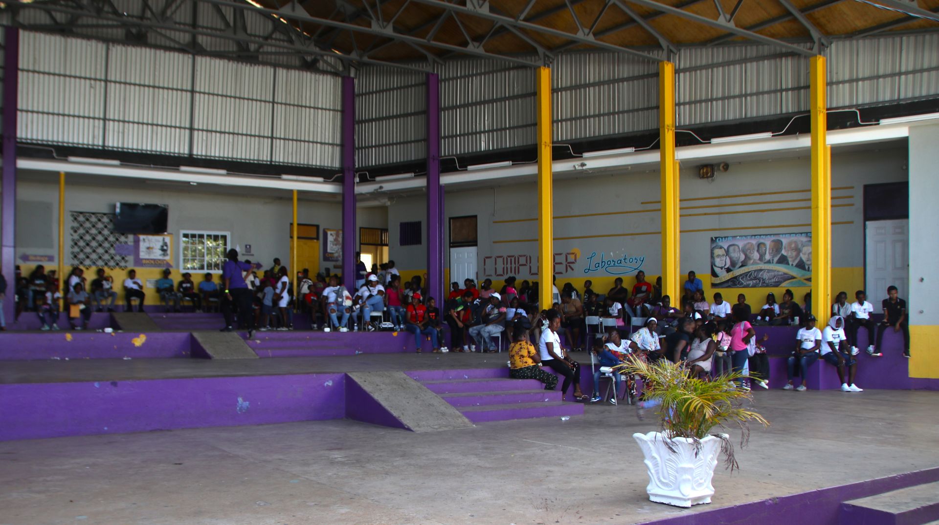 HEART Trust rep speaking with student