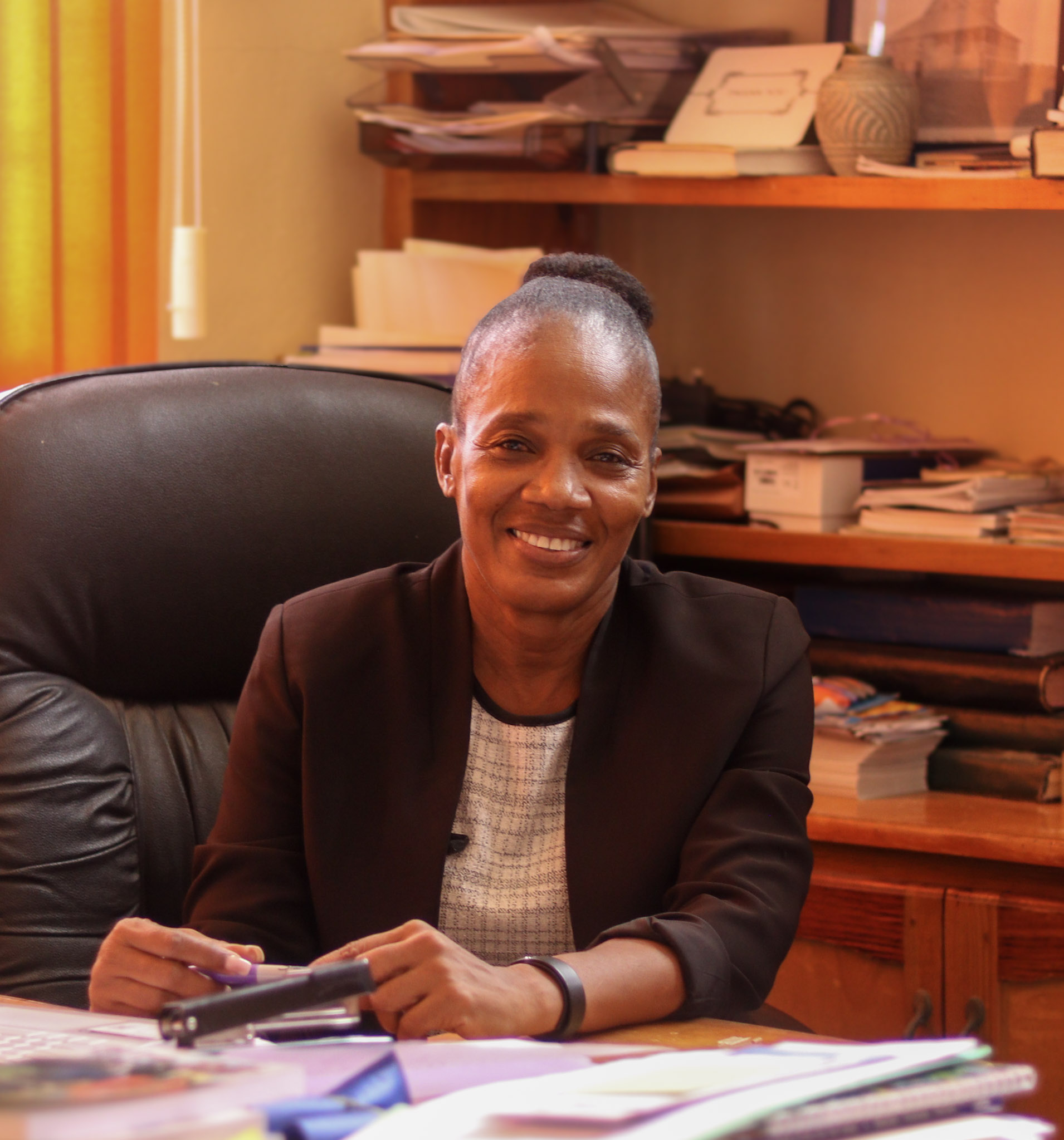 Mrs. Monique Facey-Grant, Principal of Happy Grove High School
